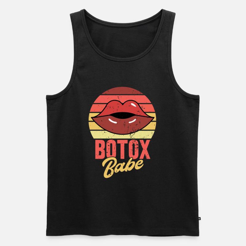 Botox - Männer Premium Bio Tank Top - Schwarz