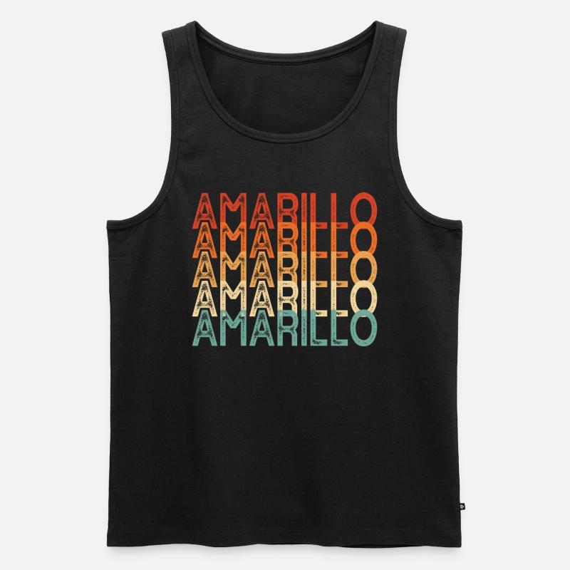 Amarillo - Männer Premium Bio Tank Top - Schwarz