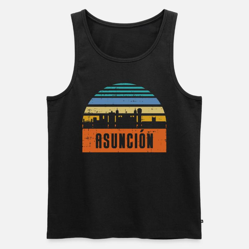 Asuncion - Männer Premium Bio Tank Top - Schwarz