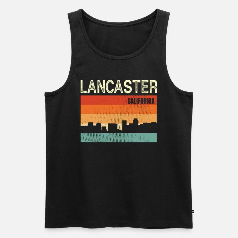Lancaster - Männer Premium Bio Tank Top - Schwarz