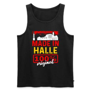 Kiel - Männer Premium Bio Tank Top - Schwarz - Vorne - Michal (187cm)