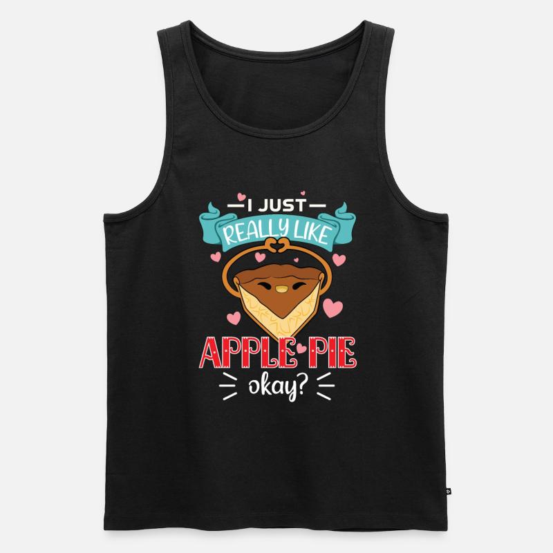 Apfelkuchen - Männer Premium Bio Tank Top - Schwarz