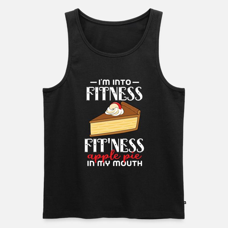Apfelkuchen - Männer Premium Bio Tank Top - Schwarz