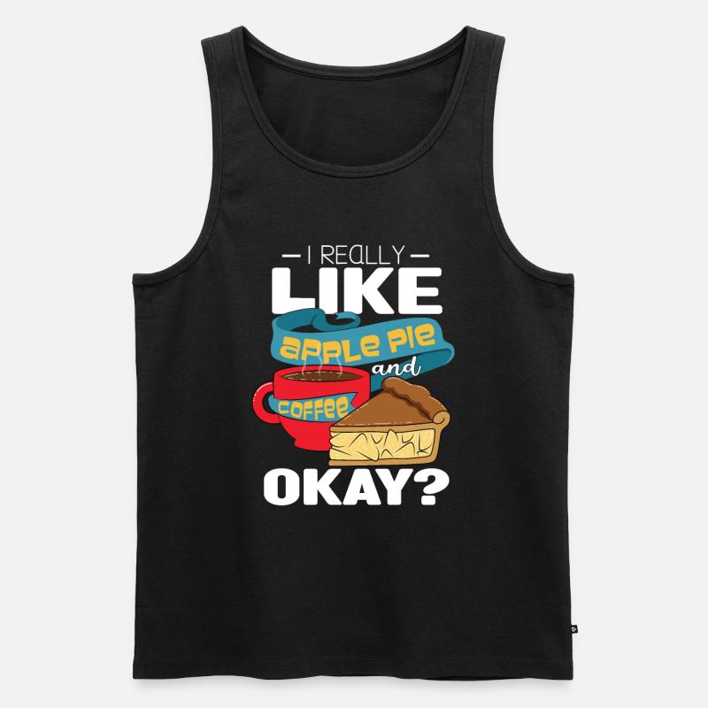 Apfelkuchen - Männer Premium Bio Tank Top - Schwarz