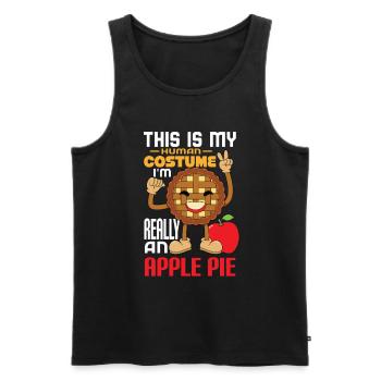 Apple pie - Men's Premium Organic Tank Top - black - Front - AI Model Male 178 light (178cm)