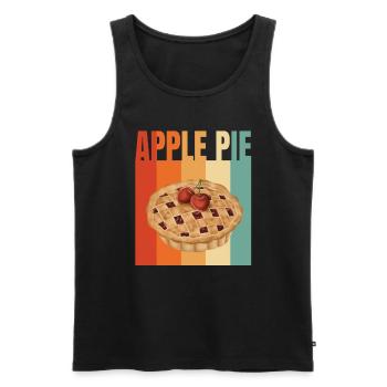 Apple pie - Men's Premium Organic Tank Top - black - Front - AI Model Male 178 light (178cm)