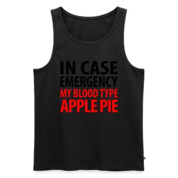 Apple pie - Men's Premium Organic Tank Top - black - Front - AI Model Male 178 light (178cm)