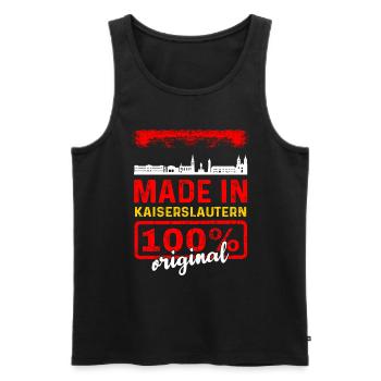 Kaiserslautern - Männer Premium Bio Tank Top - Schwarz - Vorne - Michal (187cm)