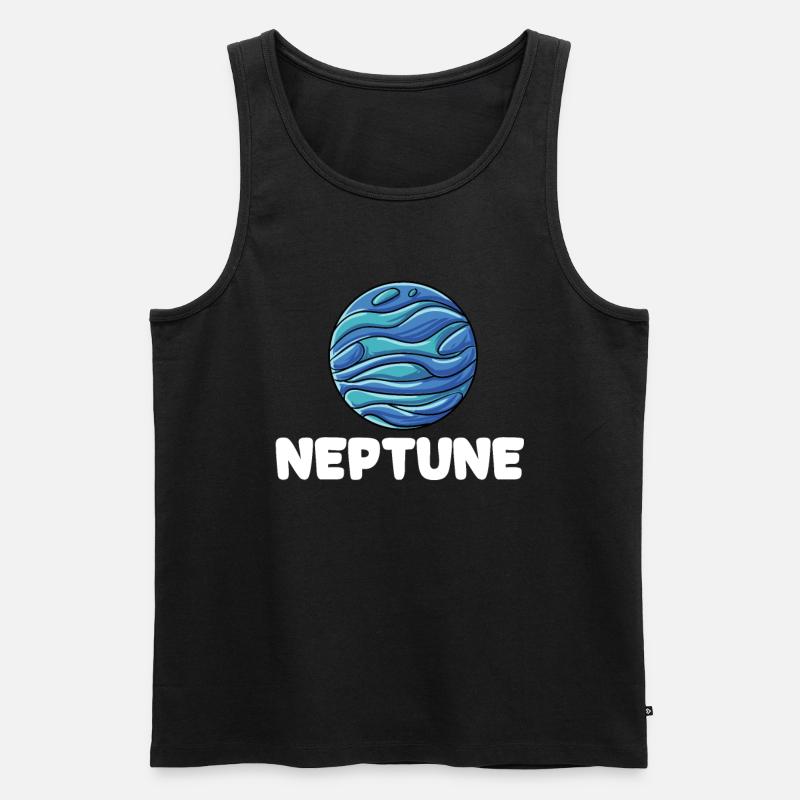 Neptune - Männer Premium Bio Tank Top - Schwarz