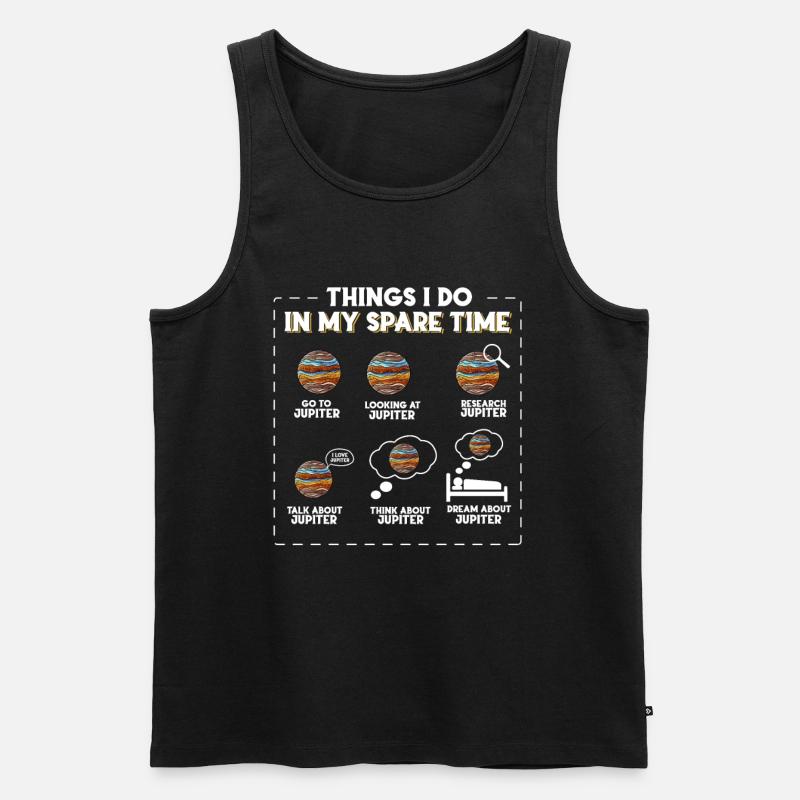 Jupiter - Männer Premium Bio Tank Top - Schwarz