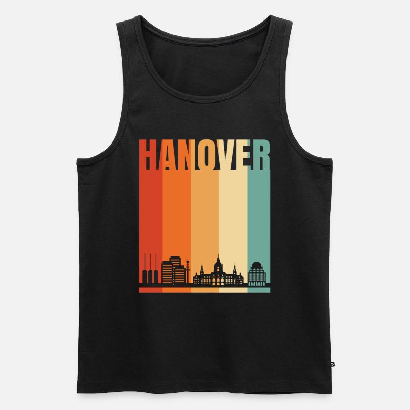 Hannover - Männer Premium Bio Tank Top - Schwarz