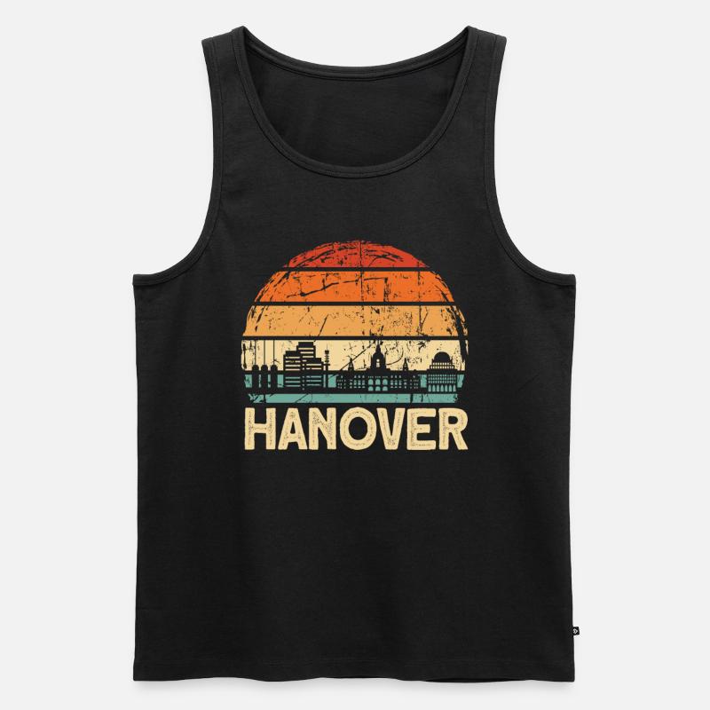 Hannover - Männer Premium Bio Tank Top - Schwarz