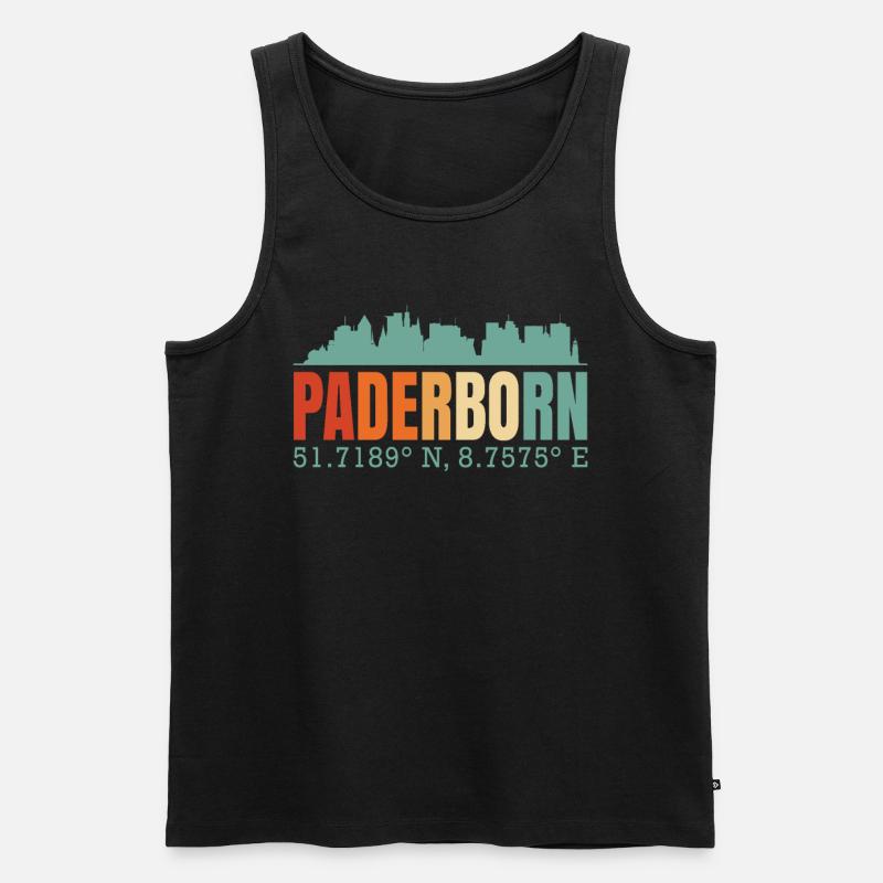 Paderborn - Männer Premium Bio Tank Top - Schwarz