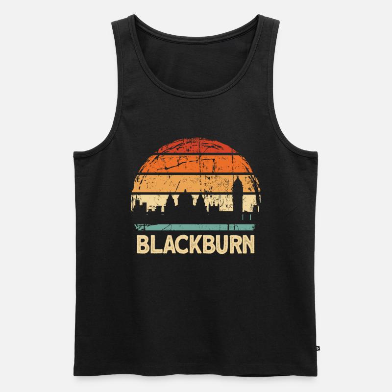 Blackburn - Männer Premium Bio Tank Top - Schwarz