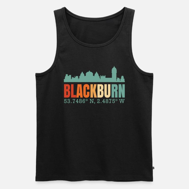 Blackburn - Männer Premium Bio Tank Top - Schwarz