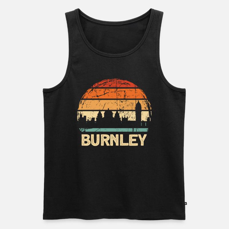 Burnley - Männer Premium Bio Tank Top - Schwarz