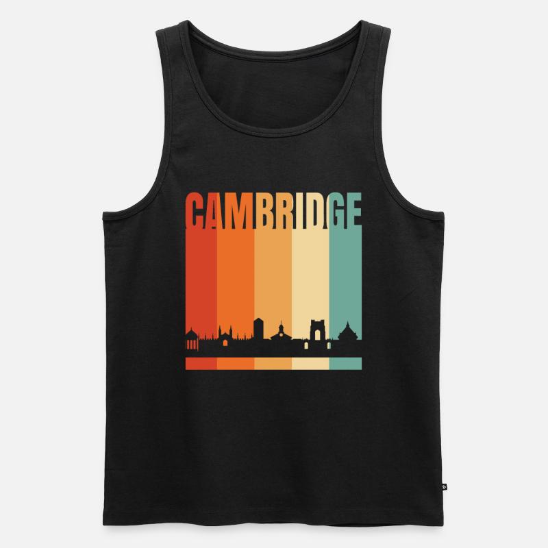 Cambridge - Männer Premium Bio Tank Top - Schwarz