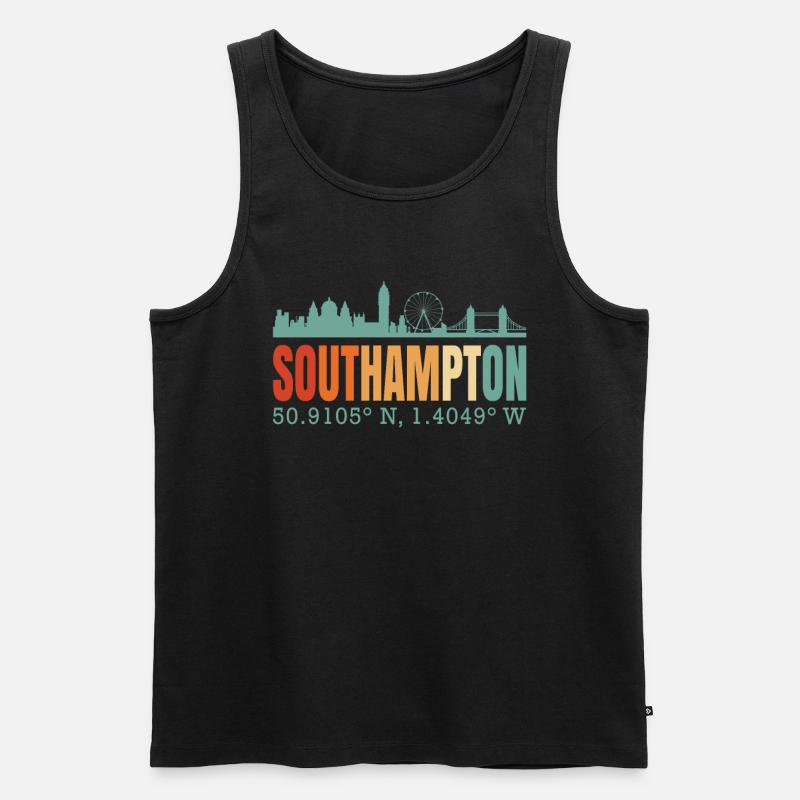 Southampton - Männer Premium Bio Tank Top - Schwarz