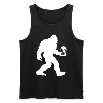 Popcorn - Männer Premium Bio Tank Top - Schwarz - Vorne - Michal (187cm)