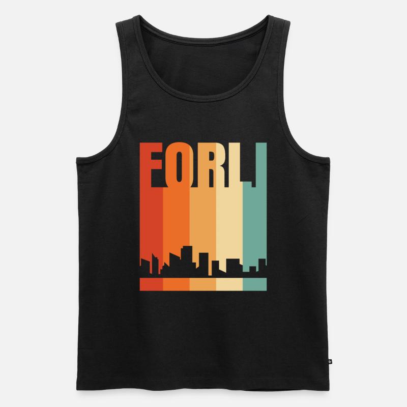 Forlì - Männer Premium Bio Tank Top - Schwarz