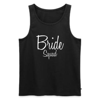 Bride Squad Team Bride Bachelorette - Débardeur bio Premium Homme - noir - Devant - AI Model Male 178 light (178cm)