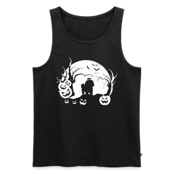 Shih Tzu - Men's Premium Organic Tank Top - black - Front - Michal (187cm)