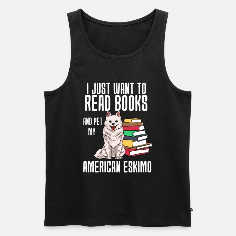 American Eskimo - Männer Premium Bio Tank Top - Schwarz