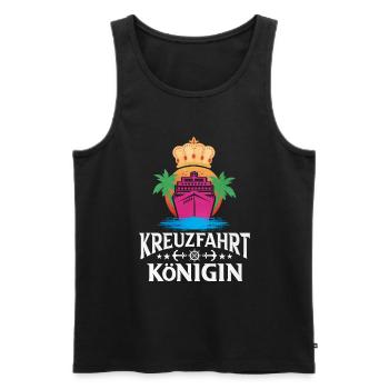 Kreuzfahrt - Männer Premium Bio Tank Top - Schwarz - Vorne - Michal (187cm)