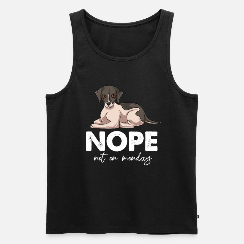 Whippet - Männer Premium Bio Tank Top - Schwarz
