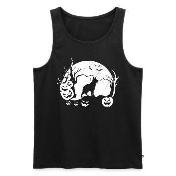 Australian Cattle Dog - Men's Premium Organic Tank Top - black - Front - Michal (187cm)