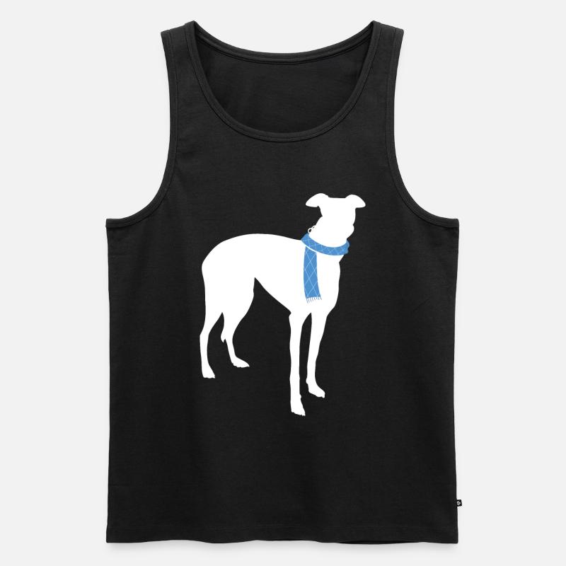Whippet - Männer Premium Bio Tank Top - Schwarz