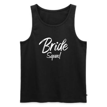 Bride Squad Braut Team Bride - Men's Premium Organic Tank Top - black - Front - AI Model Male 178 light (178cm)