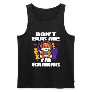Gaming Gaming Computer Games Gift - Men's Premium Organic Tank Top - black - Front - AI Model Male 178 light (178cm)