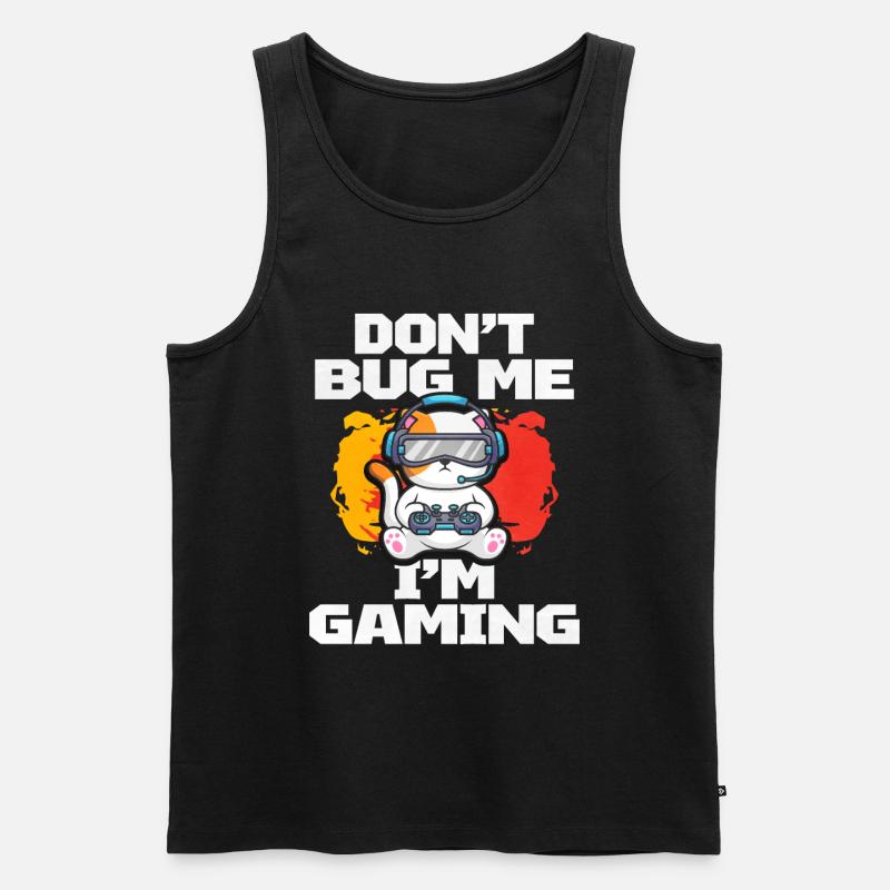 Zocken Gaming Computer Spiele Geschenk - Männer Premium Bio Tank Top - Schwarz