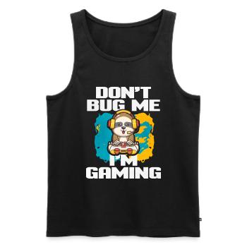 Gaming Gaming Computer Games Gift - Men's Premium Organic Tank Top - black - Front - AI Model Male 178 light (178cm)
