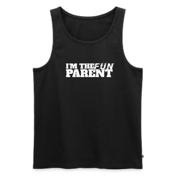 I'm The Fun Parent Funny Father Mother - Men's Premium Organic Tank Top - black - Front - Michal (187cm)