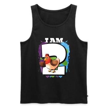 I am 2 chickens - Men's Premium Organic Tank Top - black - Front - Michal (187cm)