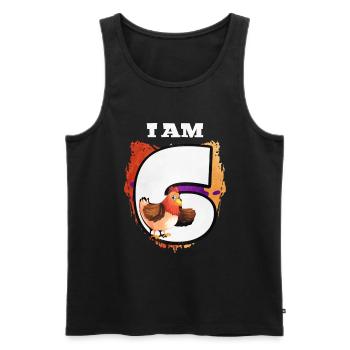 I am 6 chickens - Men's Premium Organic Tank Top - black - Front - Michal (187cm)