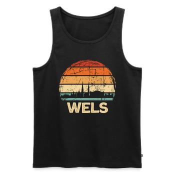 Catfish - Men's Premium Organic Tank Top - black - Front - AI Model Male 178 light (178cm)