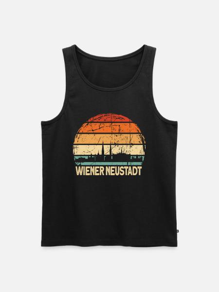 Wiener Neustadt - Men's Premium Organic Tank Top - black