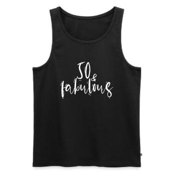 50th Birthday Party for the 50th Birthday - Men's Premium Organic Tank Top - black - Front - Michal (187cm)