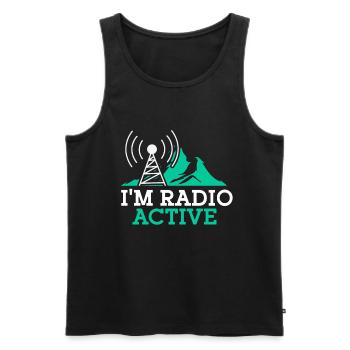 Amateur Radio Radio Funker Cadeau - Débardeur bio Premium Homme - noir - Devant - Michal (187cm)
