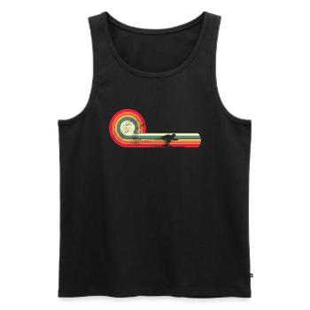 Ski- / Ski- / Ski- / Winterurlaub, - Männer Premium Bio Tank Top - Schwarz - Vorne - Michal (187cm)