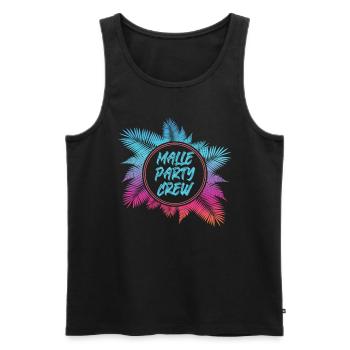 Malle Party Crew Mallorca Holiday Groups - Débardeur bio Premium Homme - noir - Devant - Michal (187cm)
