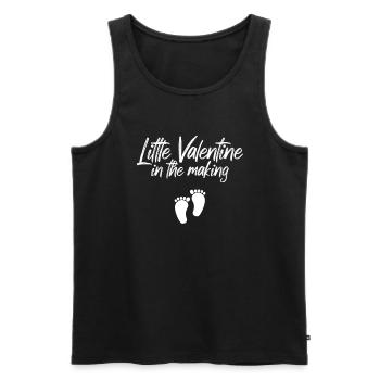 Little Valentine In The Making - Männer Premium Bio Tank Top - Schwarz - Vorne - Michal (187cm)