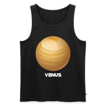 Venus - Männer Premium Bio Tank Top - Schwarz - Vorne - Michal (187cm)