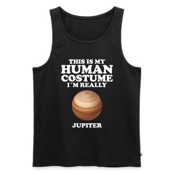 Jupiter - Men's Premium Organic Tank Top - black - Front - AI Model Male 178 light (178cm)