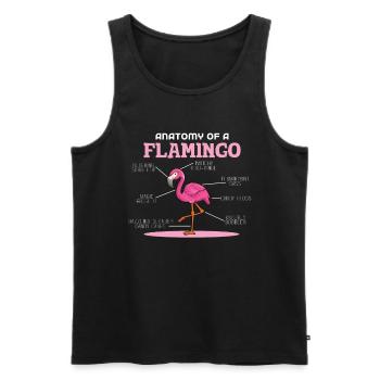 Anaotomy Of A Flamingo - Men's Premium Organic Tank Top - black - Front - Michal (187cm)