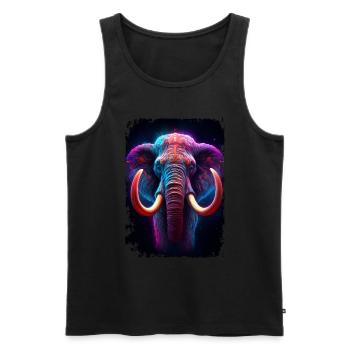Mammut - Männer Premium Bio Tank Top - Schwarz - Vorne - AI Model Male 178 light (178cm)