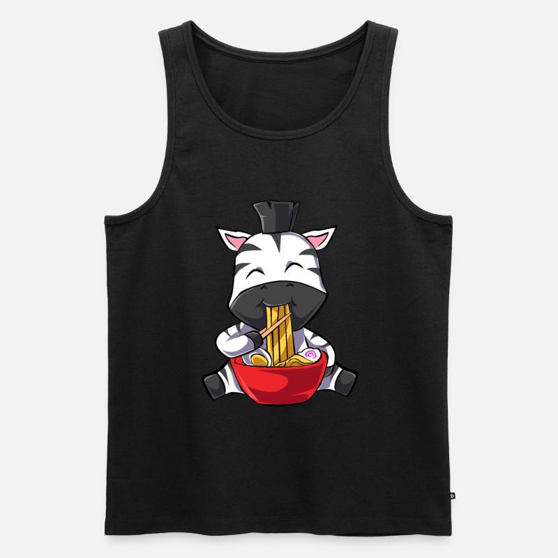 Zebra - Männer Premium Bio Tank Top - Schwarz